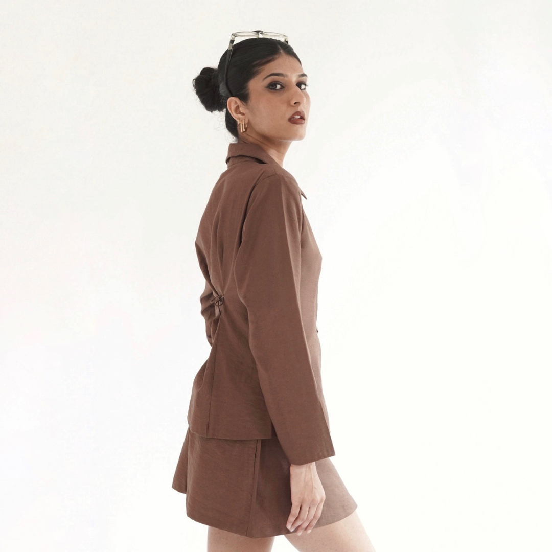 Poplin Brown Skirt