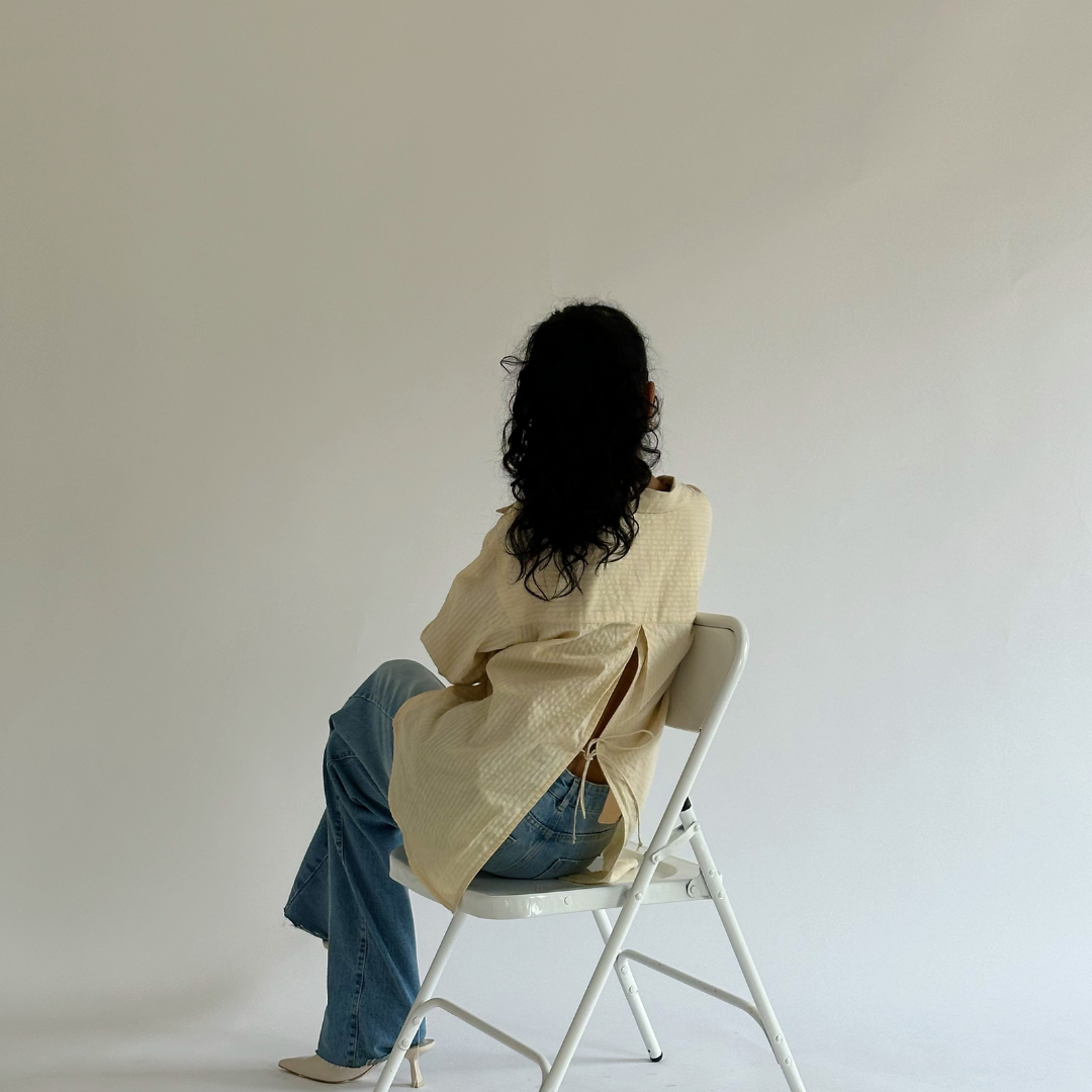 Buttercup Back Slit Shirt