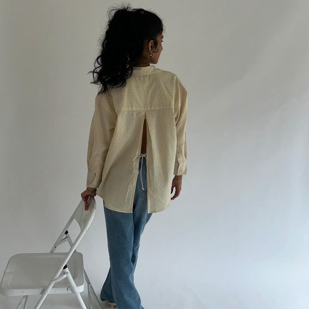 Buttercup Back Slit Shirt
