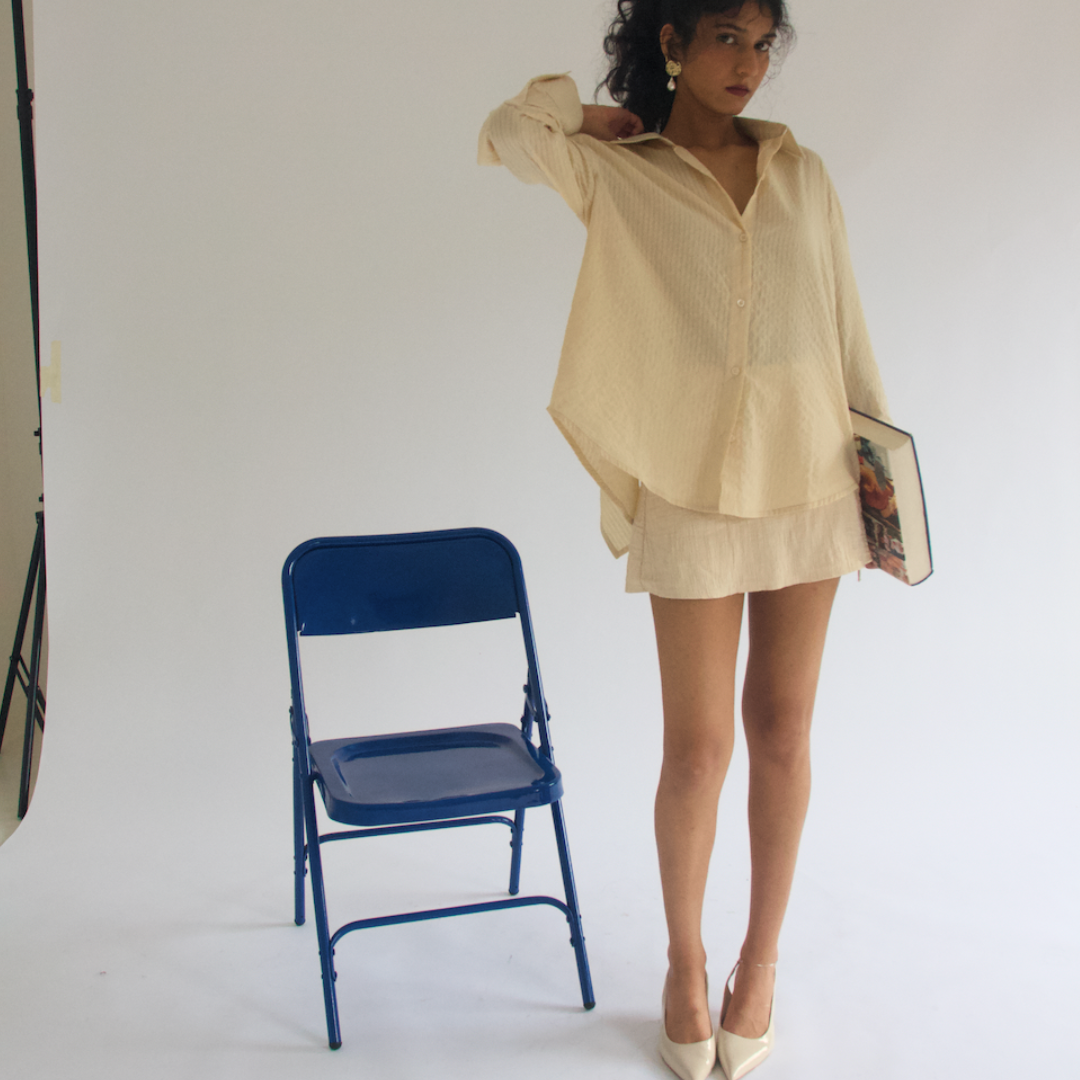 Buttercup Back Slit Shirt