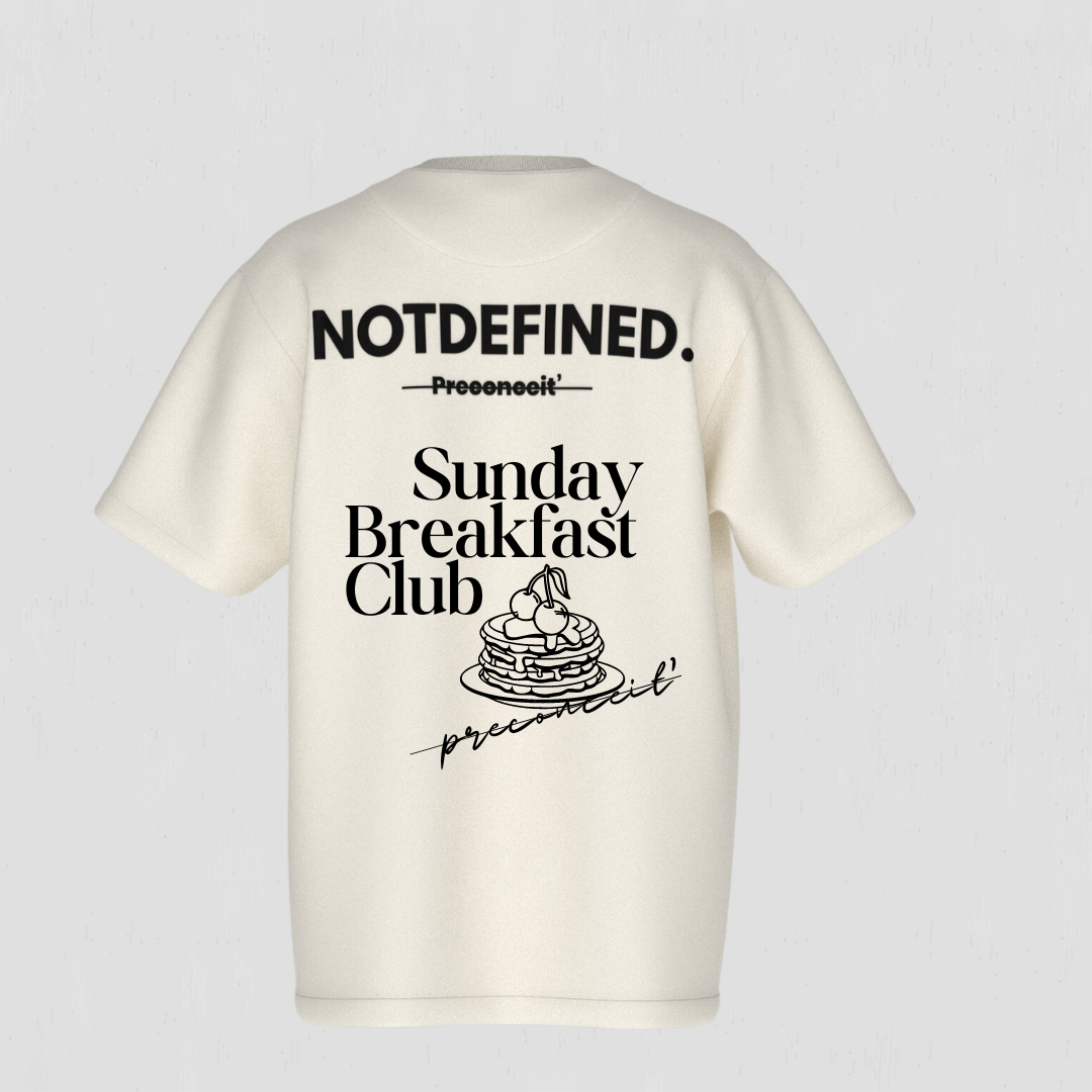 Sunday Breakfash Club Oversized T-shirt –