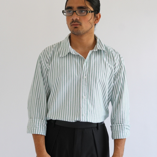 Ugly Green Striped shirt