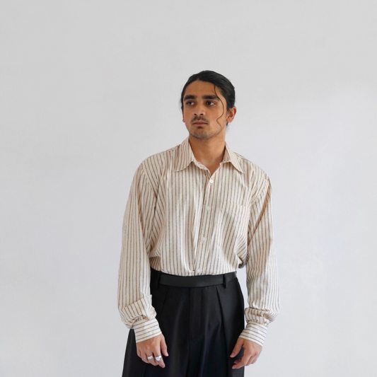 Brown Striped Shirt